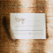 INDIE Bohemian Beige Terracotta Wedding Carte RSVP