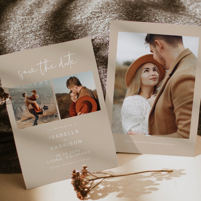  INDIE Bohemian Photo Save the Date Invitation (Creator Uploaded)