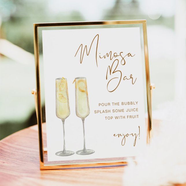 INDIE Bohemian Terracotta Bridal Mimosa Bar Sign (Creator Uploaded)