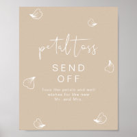 INDIE Boho Beige Wedding Petal Toss Send Off