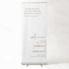 INDIE Boho Rust Wedding Welcome Retractable Banner