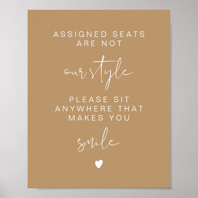INDIE Boho Sit Anywhere No Assigned Seats  Poster (Front)