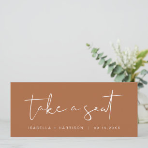 INDIE Boho Terracotta Take a Seat Header Card