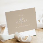 INDIE Boho To My Mother On My Wedding Day Card<br><div class="desc">This to my mother card features an edgy handwritten font and modern minimalist design with a boho light earth toned beige and white colour combination. Use this template to edit the fonts, font colour, and background colour to match your event needs. This card is perfect for your minimalist, boho, and...</div>