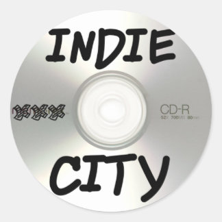 Indie City CD Classic Round Sticker