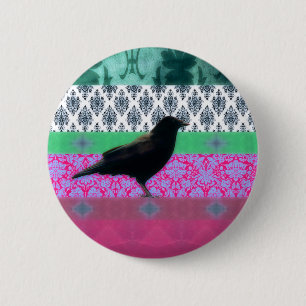 Indie Crow 2 Inch Round Button