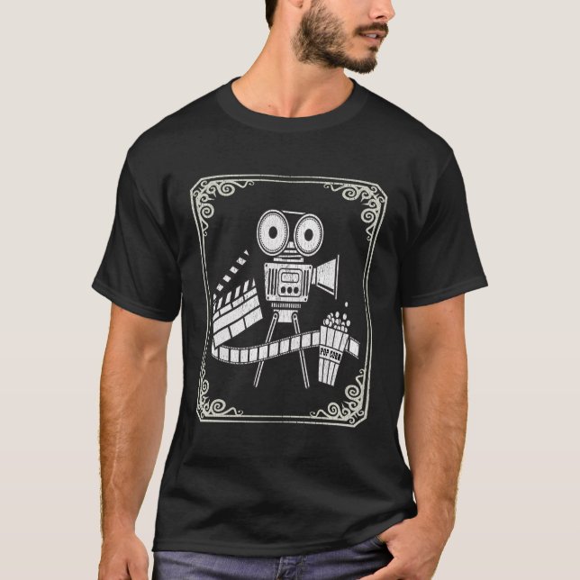 Indie Film Lover Movie Buff Fun Independent Film T-Shirt (Front)