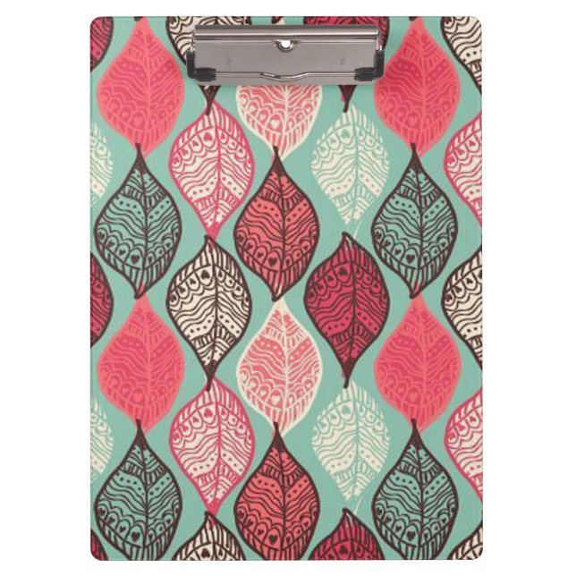 Indie Leaf Pattern/Clipboard Clipboard (Front)