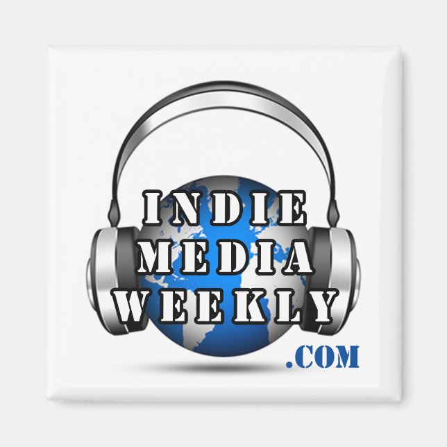 Indie Media Weekly logo magnet (Front)