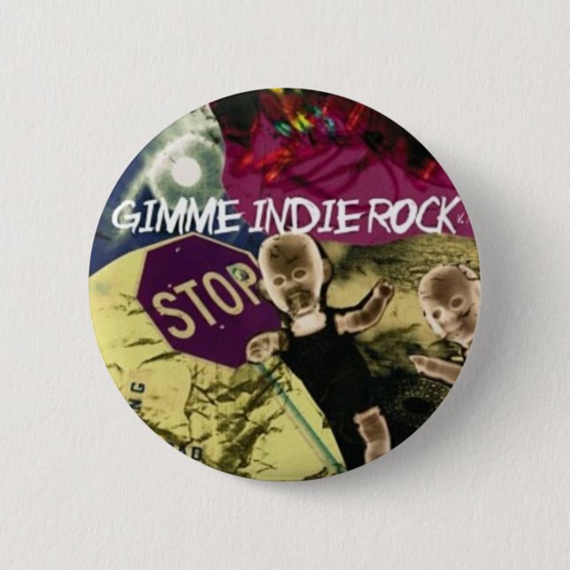 Indie Rock 2 Inch Round Button (Front)