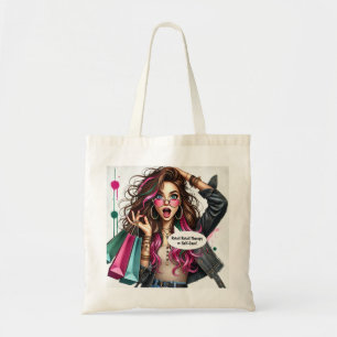 🛍 Indie’s Shopping Spree – Personalized Tote Bag