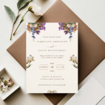 Indien Desi Faire-part de mariage Fleur sauvage