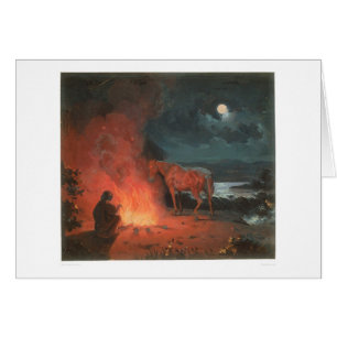 Indien par un feu de camp (0744A)