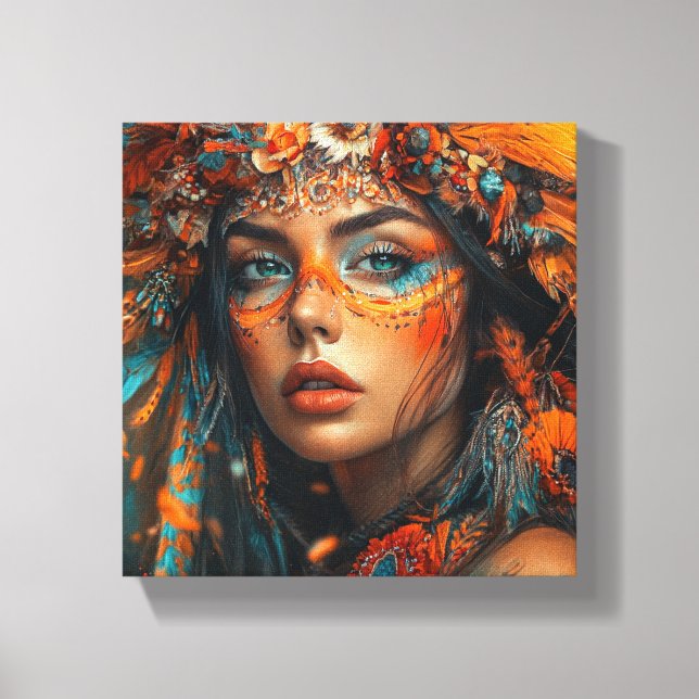 Indigenous Art Canvas Print (Front)