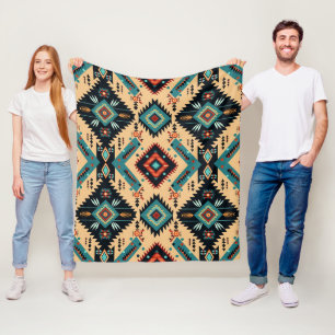 Indigenous Cherokee Nation Fleece Blanket
