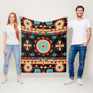 Indigenous Cherokee Nation Fleece Blanket