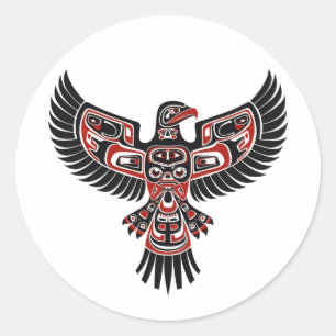 Indigenous Haida People Of The Pacific Northwest  Classic Round Sticker