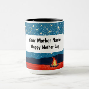 Indigenous Night Starlit Campfire Constellation Mug