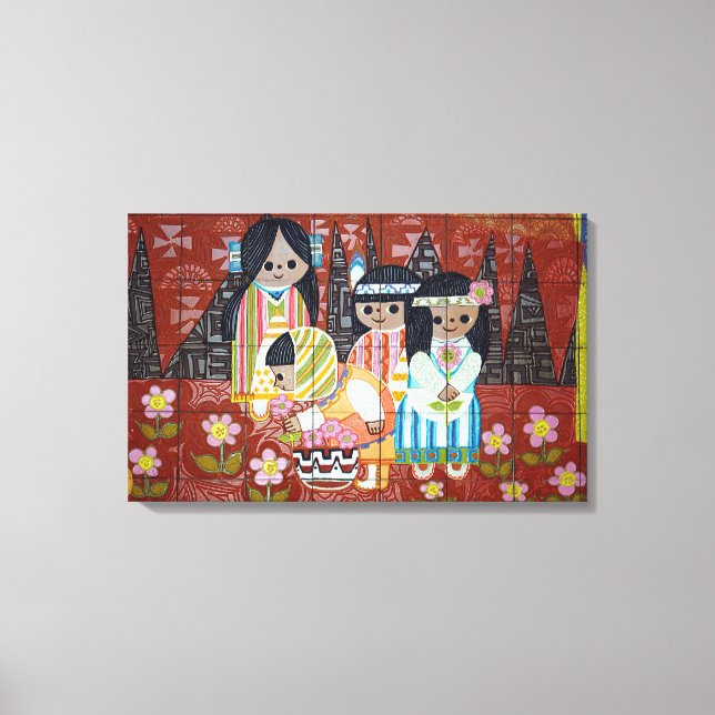 Indigenous People Canvas Print (Front)