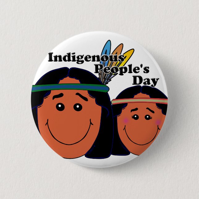 Indigenous People's Day 2 Inch Round Button (Front)