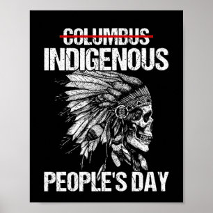 Indigenous People's Day Not Columbus Day Poster