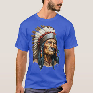 indigenous Portrait Of Native American T-Shirt