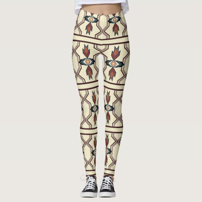 Indigenous Print 1 Leggings (Front)