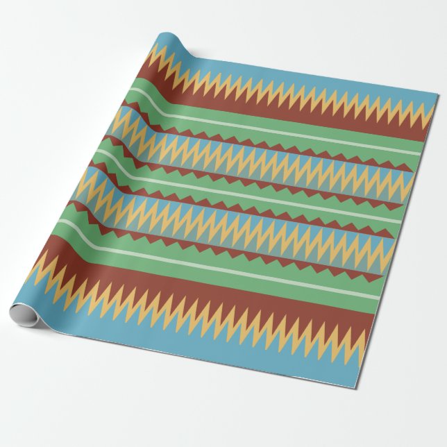 Indigenous Print 5 Wrapping Paper (Unrolled)
