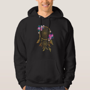 Indigenous Tribe Floral Dreamcatcher Indian Native Hoodie