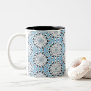 Indigenous Winter Bloom Two-Tone Coffee Mug