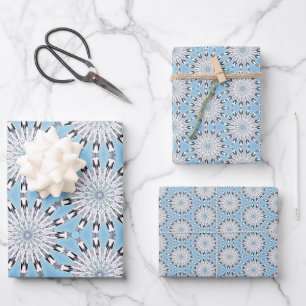 Indigenous Winter Bloom Wrapping Paper Sheet