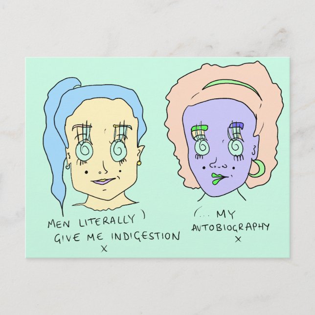 Indigestion | Postcard Print | #overheard (Front)