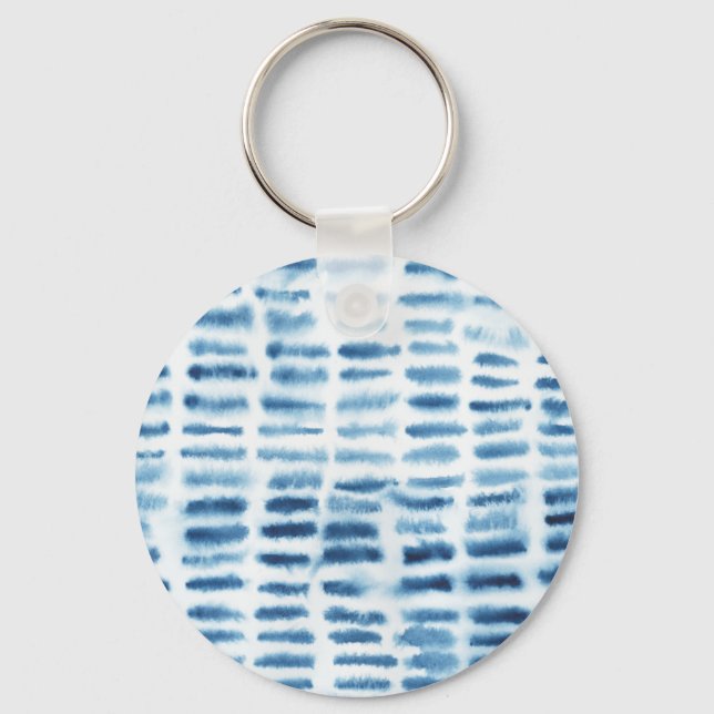 Indigio Watercolor Print Keychain (Front)
