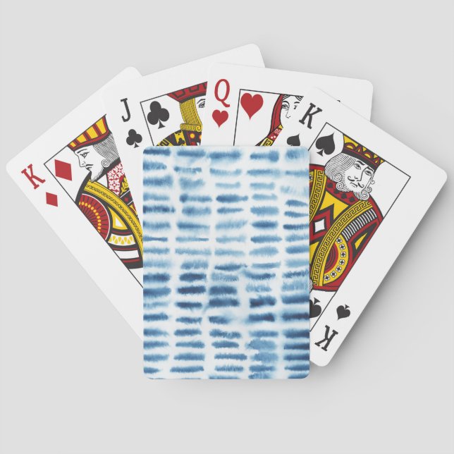 Indigio Watercolor Print Playing Cards (Back)