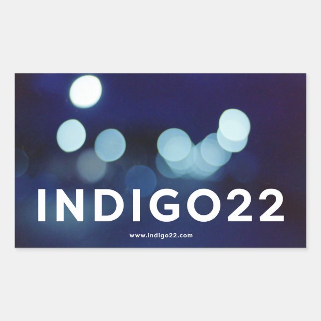 indigo22 sticker (Front)