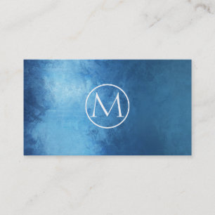 Indigo Abstract Elegant Business Card