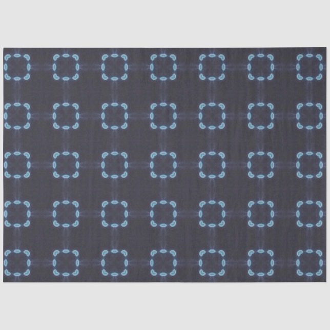 Indigo African Textile Decoupage Paper (Front)