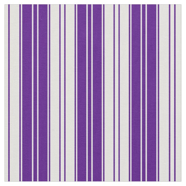 Indigo and Light Cyan Stripes Fabric (Close Up)