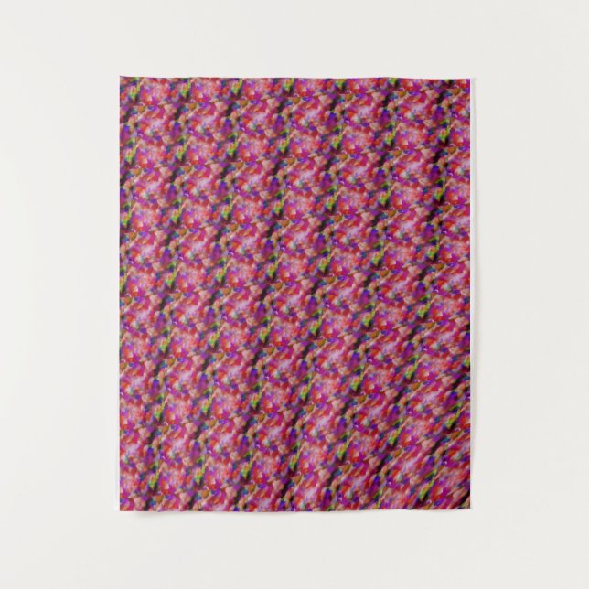 indigo and purple artwork tapestry (Front)