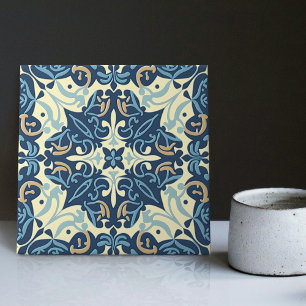 Indigo Azulejo Blue Portuguese Lisbon Decorative C Tile