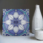 Indigo Azulejo Blue Portuguese Lisbon Decorative Tile<br><div class="desc">Indigo Azulejo Blue Portuguese Lisbon decorative ceramic tiles are a beautiful and unique addition to any home. A high-quality product with a timeless aesthetic. The blue colour of the tiles is inspired by the indigo blue of Lisbon's famous azulejo tiles, adding a touch of history and culture to your space....</div>