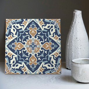 Indigo Azulejo Blue Portuguese Lisbon Decorative Tile