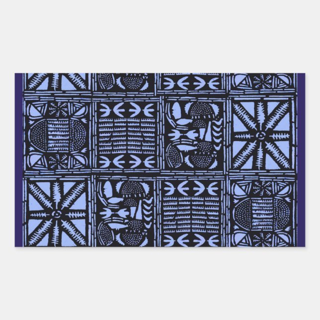 Indigo Batik Quilt - Blue Sticker (Front)