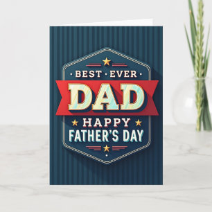 Indigo Best Dad Ever Day Card