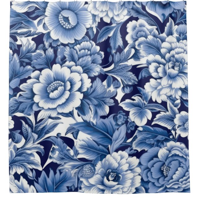 Indigo Blue Flowers (Front)