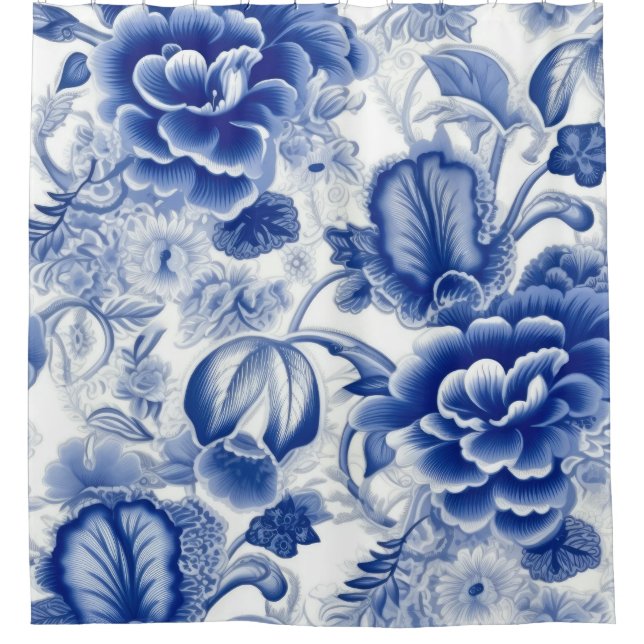Indigo Blue Flowers (Front)