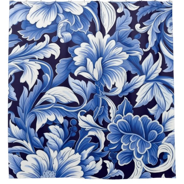 Indigo Blue Flowers (Front)