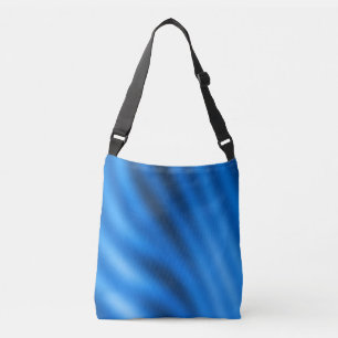 Indigo Blue Gradient Abstract Crossbody Bag