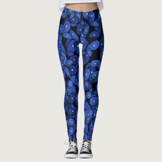 Indigo Blue Morpho Butterfly Madness Leggings