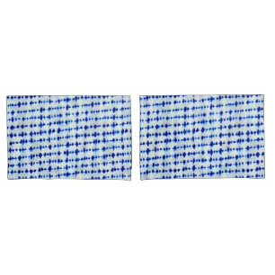 Indigo Blue Shibori Pattern Pillowcase